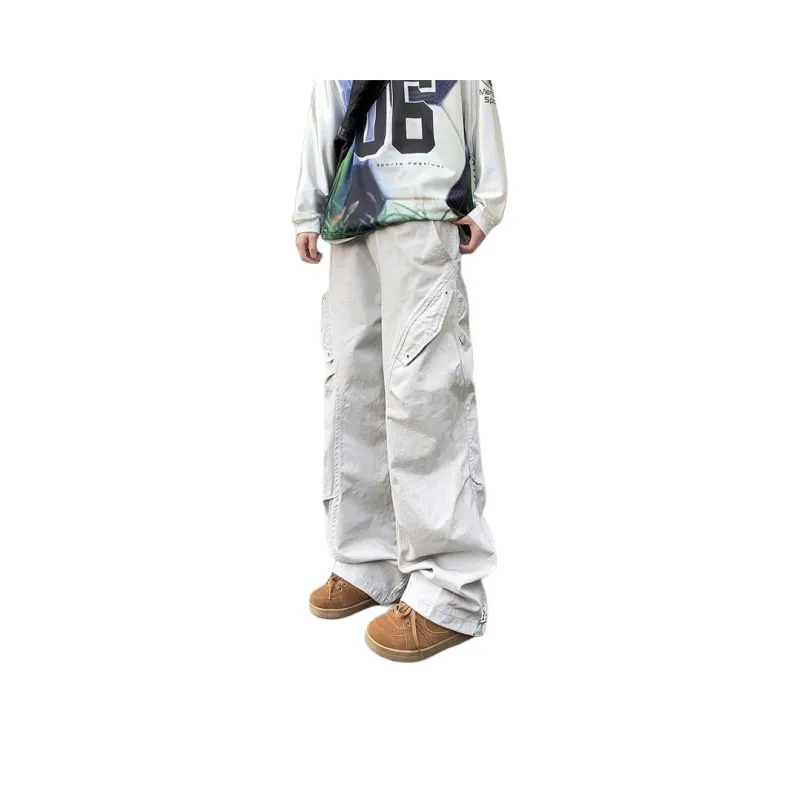 BEAR UNION Casual Pants Unisex Military Green Regular Color-7