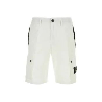 STONE ISLAND Casual Shorts Men's Ecru