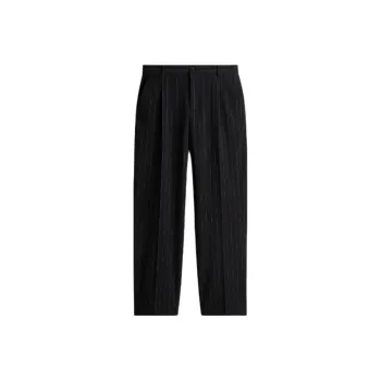 H&M Suit Trouser Men's Black Pinstripe