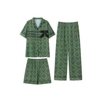 Qiao Ni Tong Pajama Set Women's Green