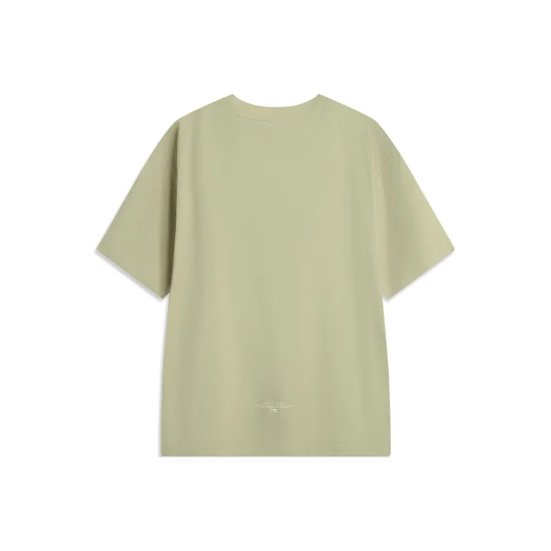 LiNing Sports Trend Series T Shirt Unisex Shuttle Green-1