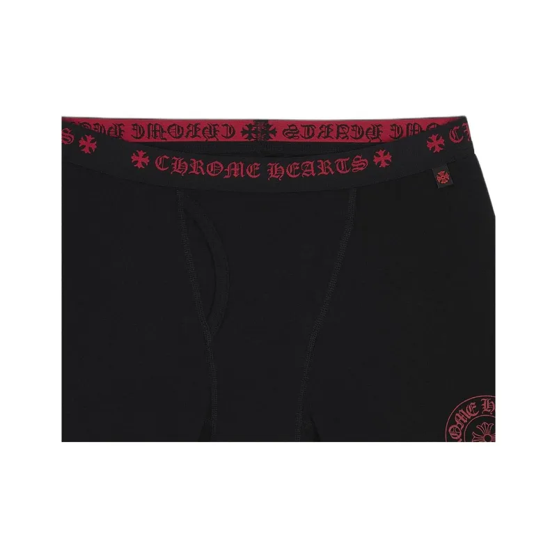 Chrome Hearts Long Boxer Brief Black/Red-3