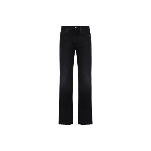 AMIRI High Waist Straight Leg Jeans