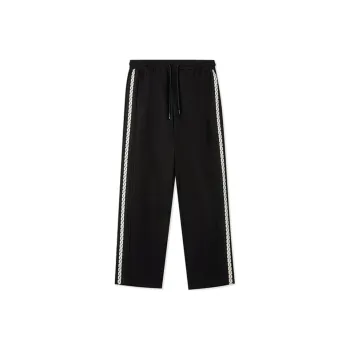 Cabbeen Knitted Sports Pants Men's Black