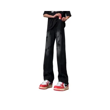 MGXEK Jeans Unisex Black