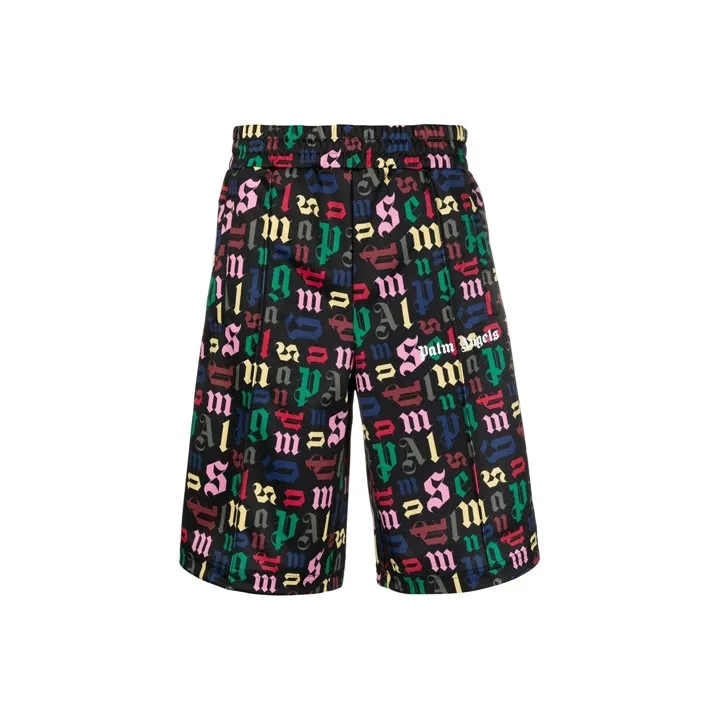 PALM ANGELS Monogram Track Shorts-0