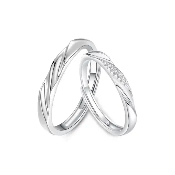 Treasure Flaws S999 Fine Silver Rings Unisex Silver