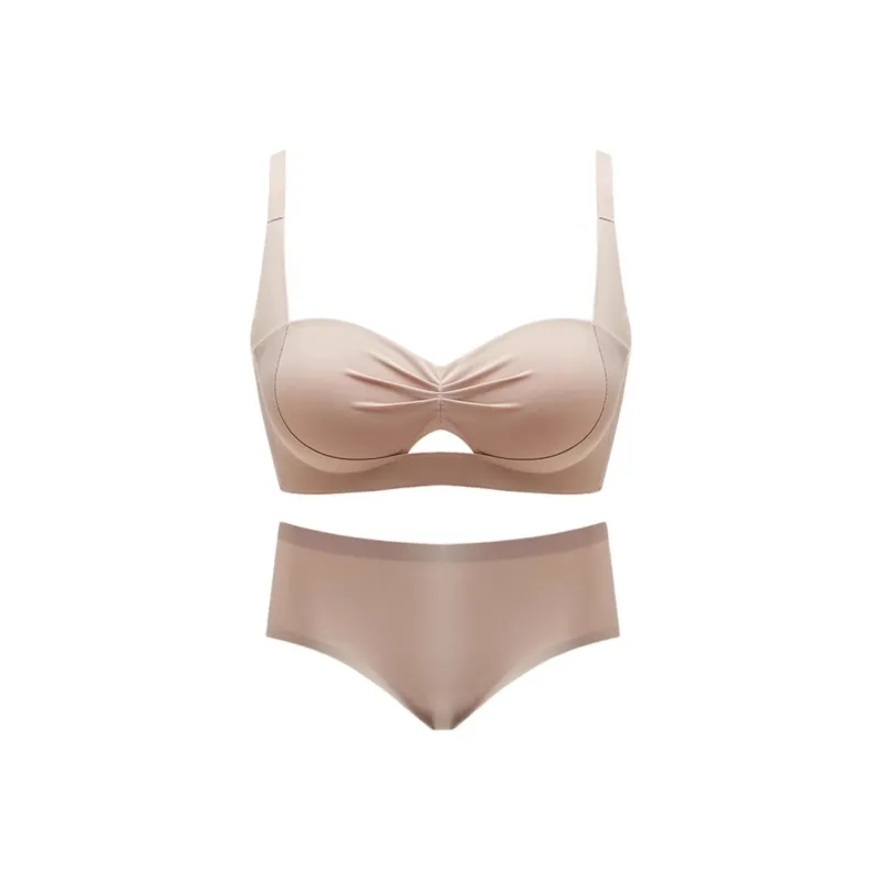 LUYOUYE Underwear Set Women's Light Coffee-0