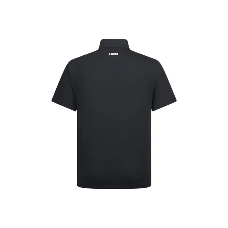 K·SWISS Polo Shirts Men Black-1