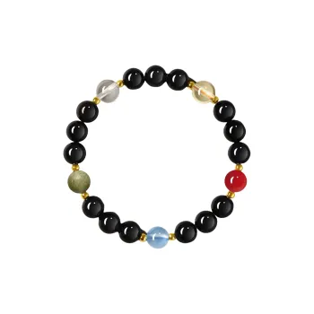 ZHIZUO Natural Obsidian Jade Bracelets Unisex
