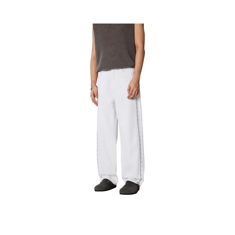 KM Jeans Unisex White-0