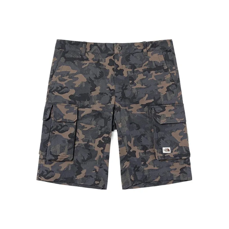 THE NORTH FACE Cargo Shorts Men Blue Gray Camouflage-0