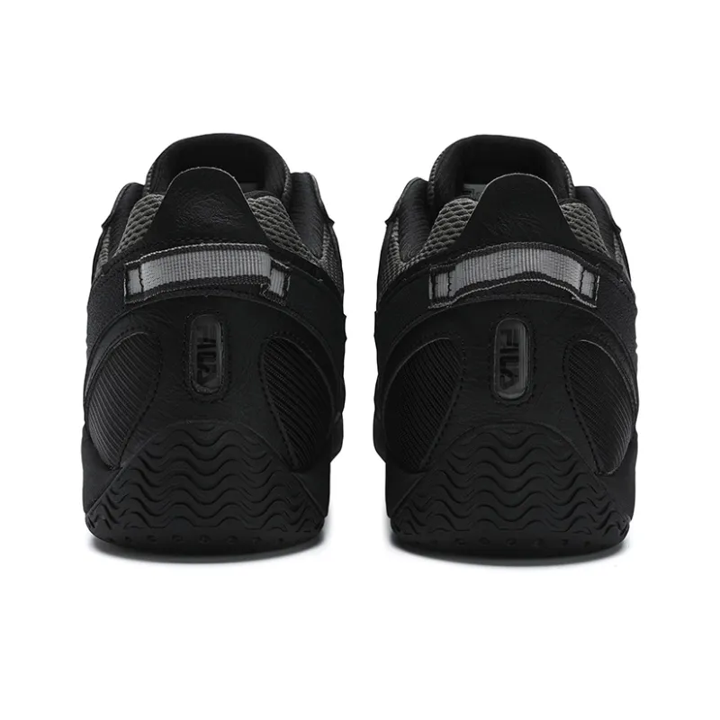 FILA ADE Anti Slip Wear Resistant Low Top Casual Shoes Men's Black Gray-3