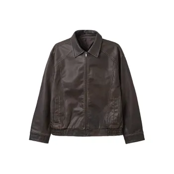 SPAO Leather Jackets Men