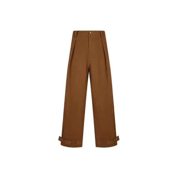 CROQUIS Casual Pants Men's Brown Coffee-0
