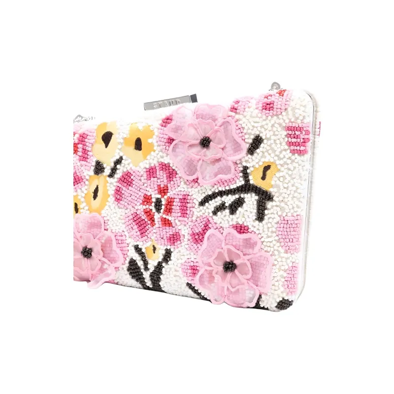 Staud Carmella Beaded Clutch Bag-3