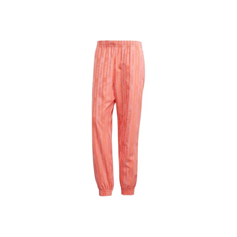Adidas Originals Casual Pants Men's Orange Pink-0