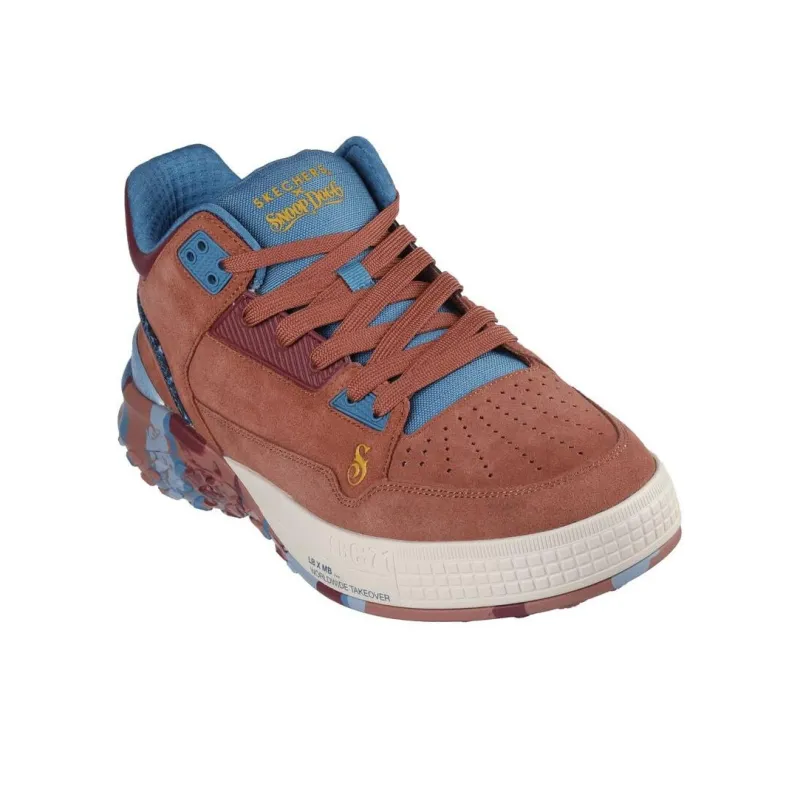 SNOOP DOGG x Skechers Sizzle Mid Top Running Shoes Men's Red-3