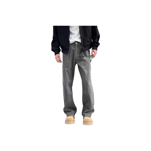 DAFK Casual Pants Men's Gray Recommended By The Main Designer