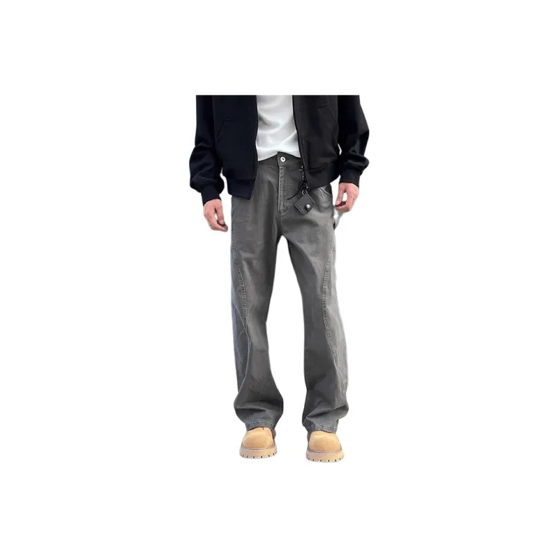DAFK Casual Pants Men's Gray Recommended By The Main Designer-0