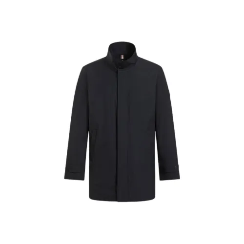Hush Puppies Trench Coat Men's Ink Blue