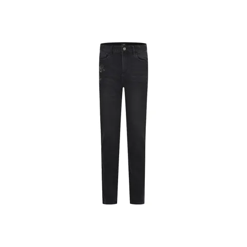 PANDA ADEVIL Jeans Unisex Gray Apricot