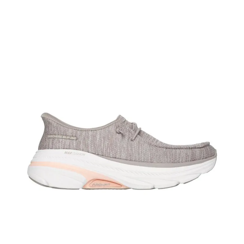 Skechers Goran Max Cushioning Arch Fit Low Top Running Shoes Women's Taupe-1
