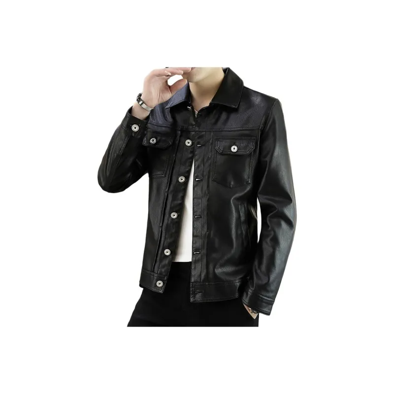 PIERRE CARDIN Leather Jacket Men's-0