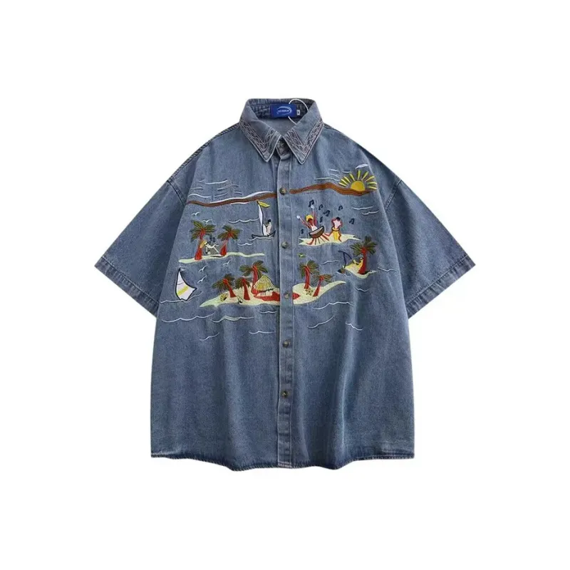 TONYBEAR Shirts Men Blue-0