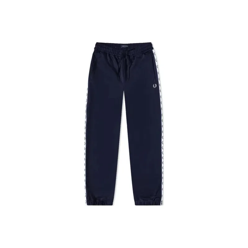 FRED PERRY Knitted Sports Pants Men's Blue-0