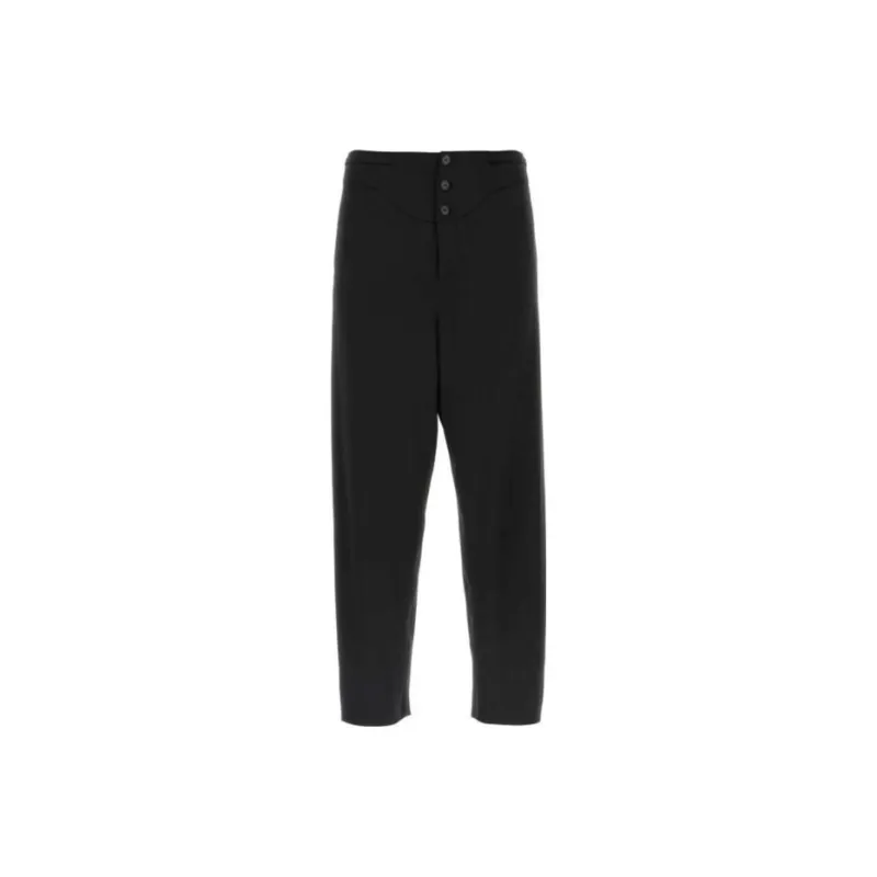 SAINT LAURENT Button Detailed Straight Leg Pants-0