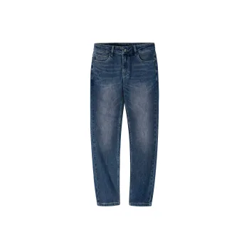 CAMEL Slim Fit Elastic Distressed Washable Soft Skin-Friendly Pants Versatile Jeans Men's