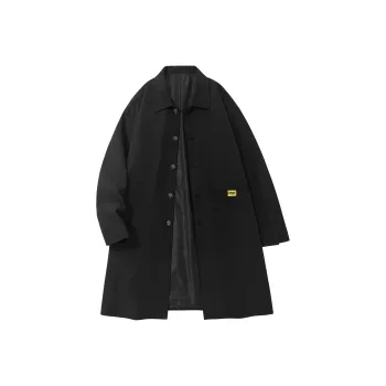 UPZCY Trench Coats Unisex Black