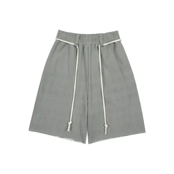 LOSTCTRL Loose Fit Shorts Unisex Light Gray
