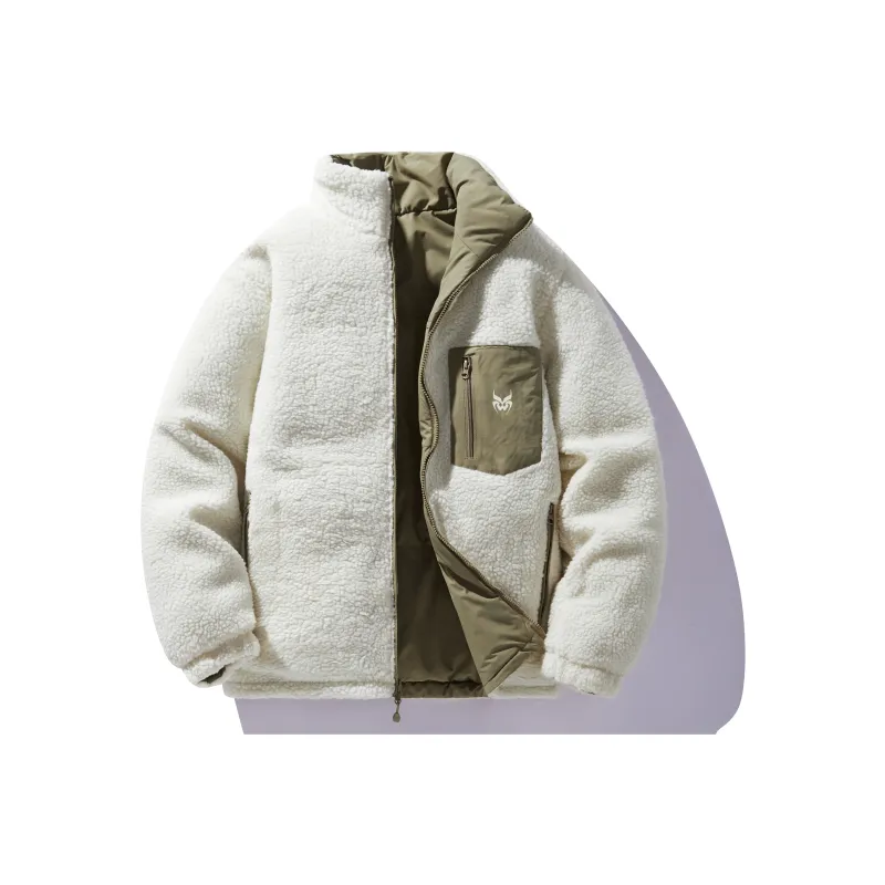 ZMOH Sherpa Puffer Jacket Unisex Couple's-3