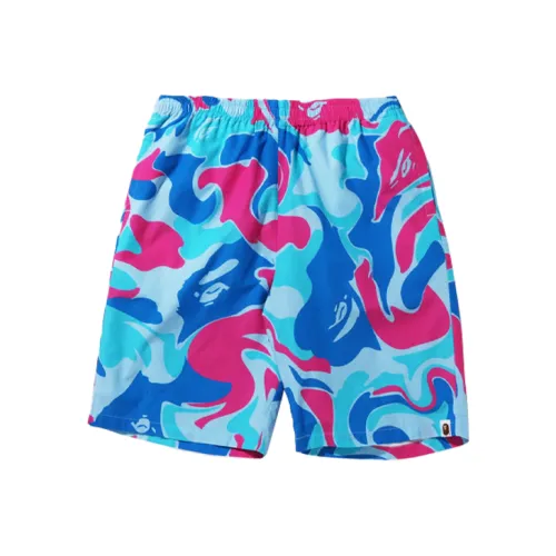 A BATHING APE Marble Camo Shorts