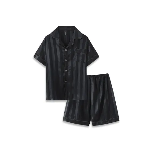 XIAFENYAN Pajama Set Men's Black
