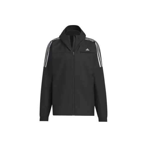 Adidas MUST HAVES FW24 HOODED Jackets Coats Men's Black
