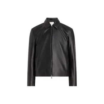 Calvin Klein Leather Shirt Jacket