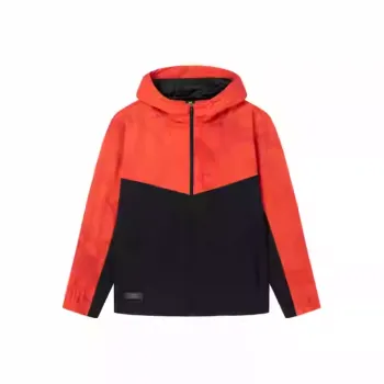 361° Trench Coat Men's Deep Orange/Super Black