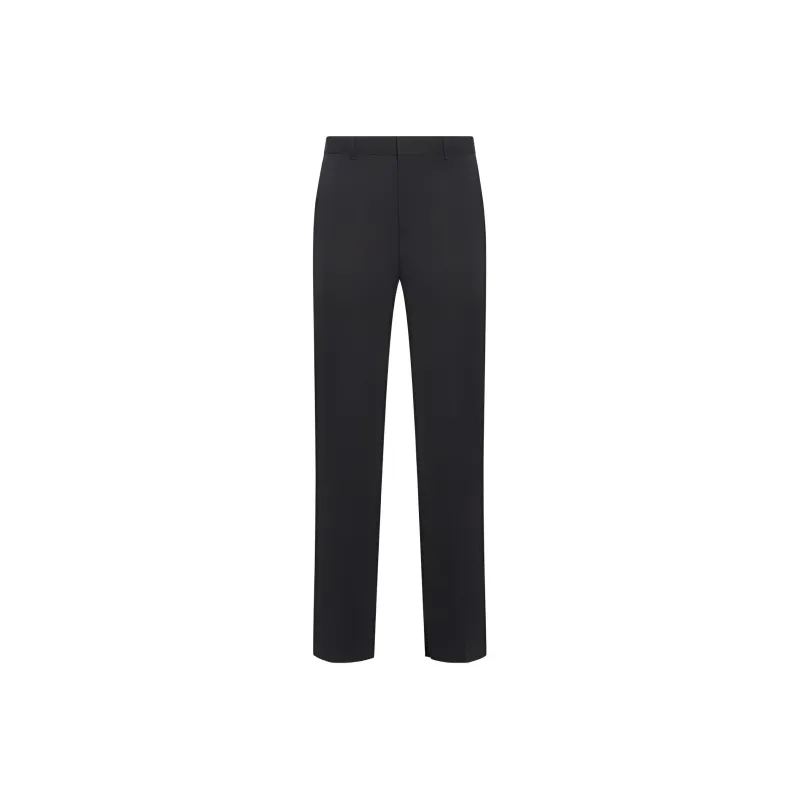 GUCCI Logo Embroidery Wool Pants-0