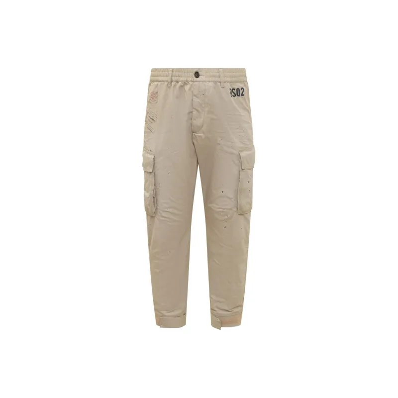 Dsquared2 Elasticated Waistband Trousers-0