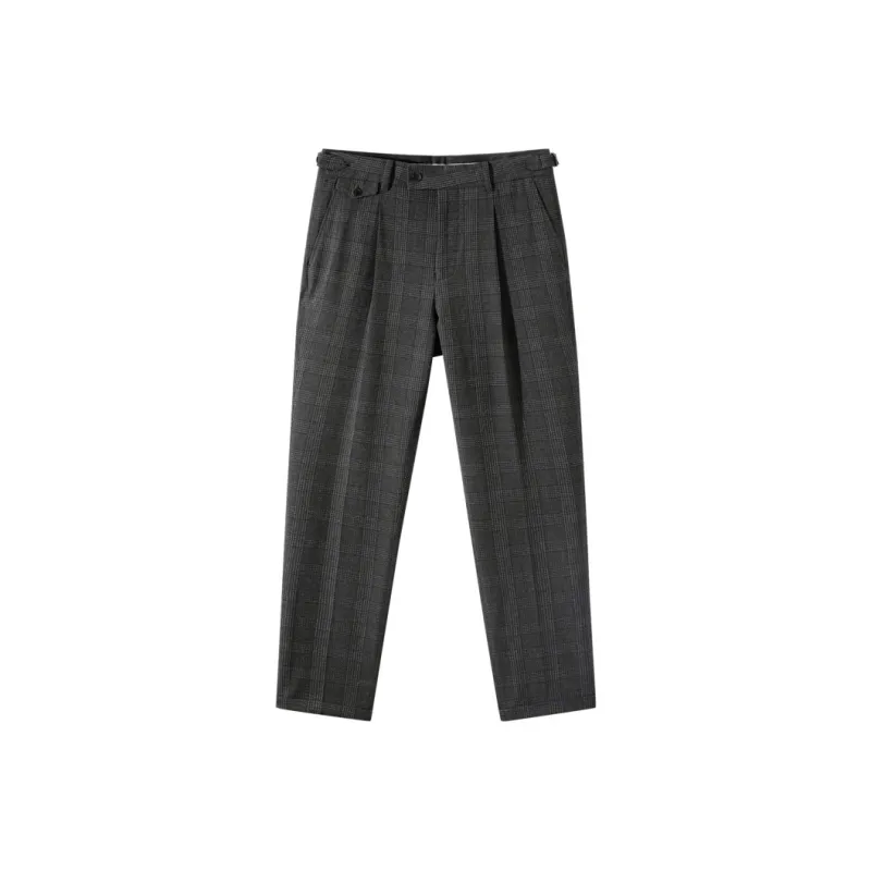 GXG Suit Trouser Men's Dark Gray Plaid-0
