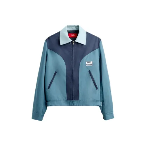 ZARA Harry Lambert Co brand Jackets Unisex Blue