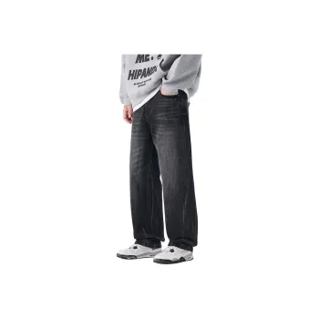 HIPANDA Jeans Men Black