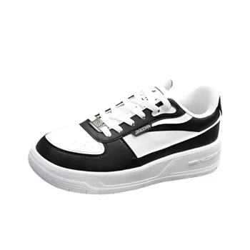 QIAODAN Non-slip Lightweight Low-Top Skateboard Shoes Women's White Black