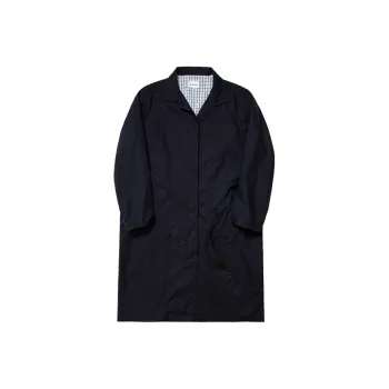 COUNTRY MOMENT Trench Coat Unisex Navy Blue