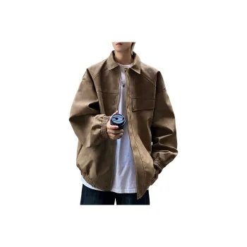 H.V.G.A Leather Jacket Unisex Gray Green