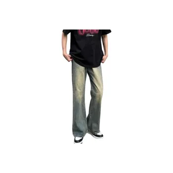 MGXEK Jeans Unisex Vintage Blue