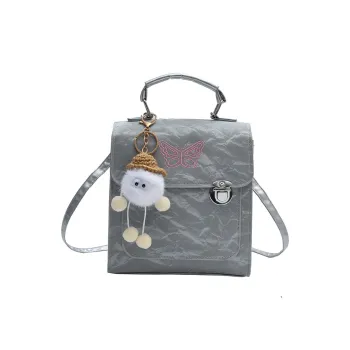 LOUIS ROYALN PU Backpack Women's Black/White/Pink/Silver/Green